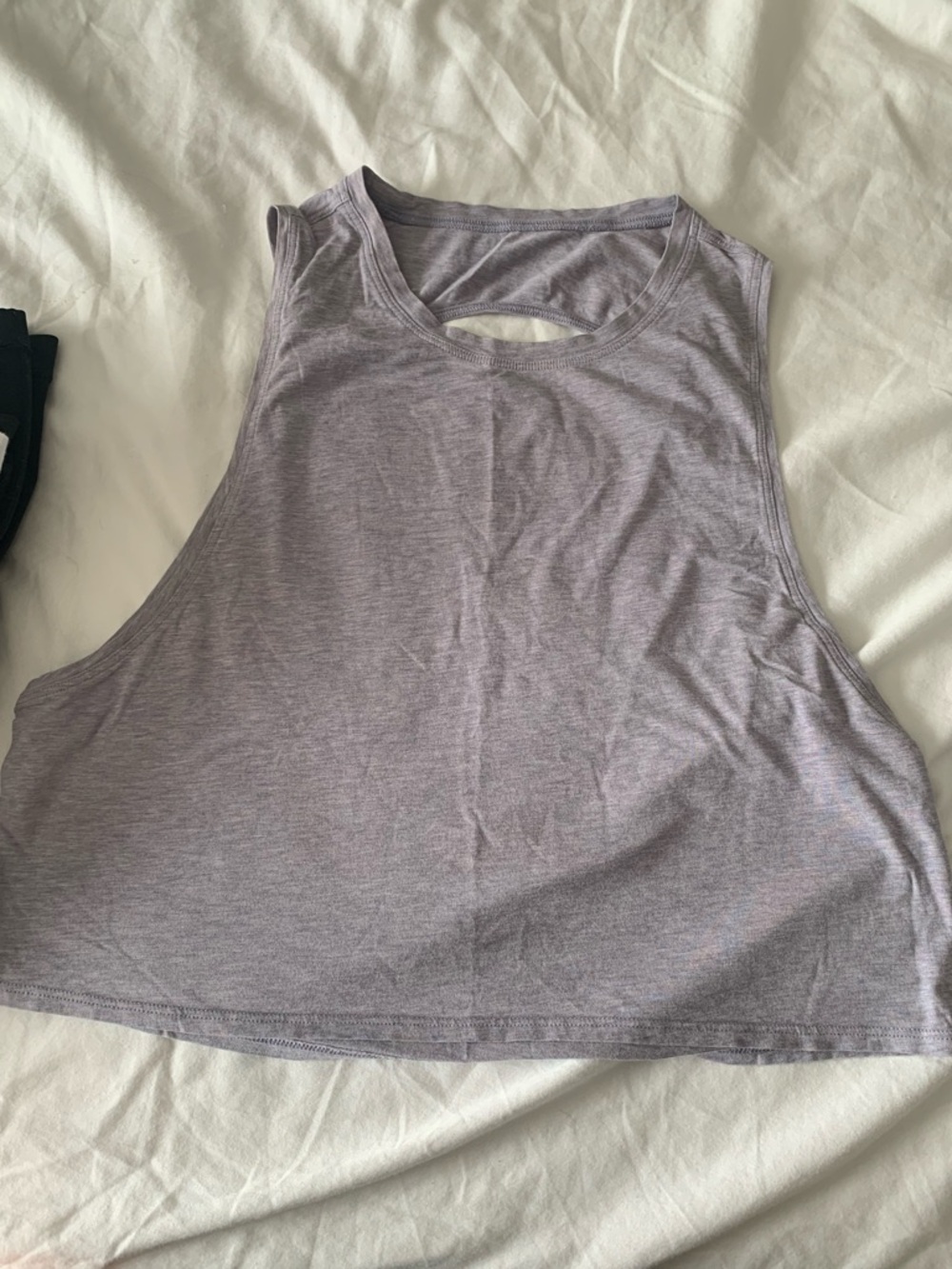 lululemon athletica Light Lavender Racerback Cropped Tank
